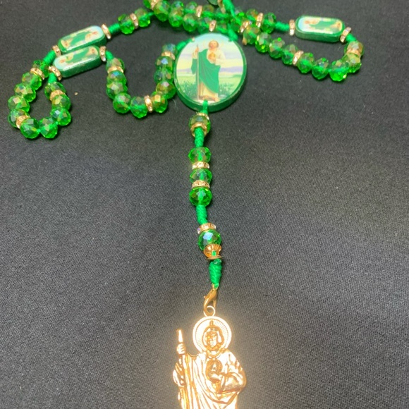 Handcrafted Saint Jude Rosary handmade, Rosario - Picture 7 of 10